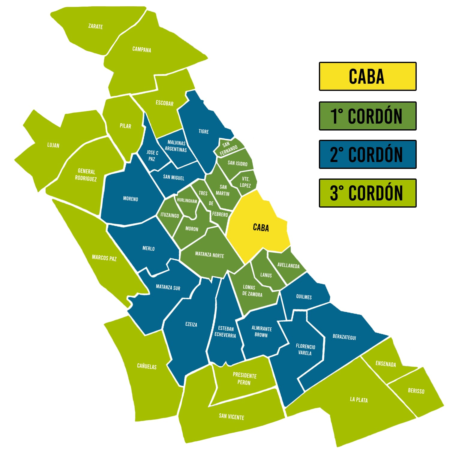 Mapa de cobertura Flex Logística RL